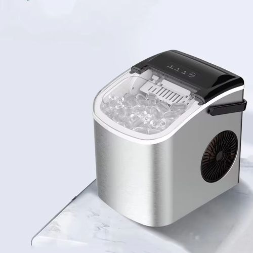 Mini máquina de gelo elétrica portátil em forma de bala em aço inoxidável
