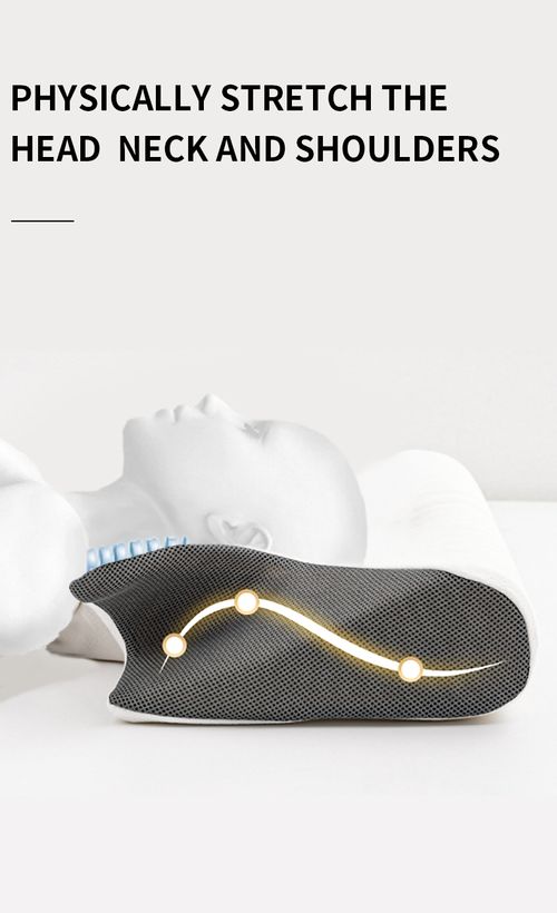 Novidades Almofada ergonómica de espuma viscoelástica Butterfly Side Sleeper Pillow