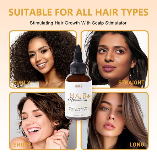 Óleo essencial para o cuidado do cabelo KOEC, óleo essencial nutritivo para o couro cabeludo, cuidado suave para o cabelo seco