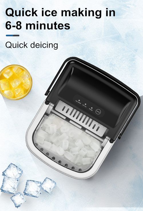 Mini máquina de gelo elétrica portátil em forma de bala em aço inoxidável