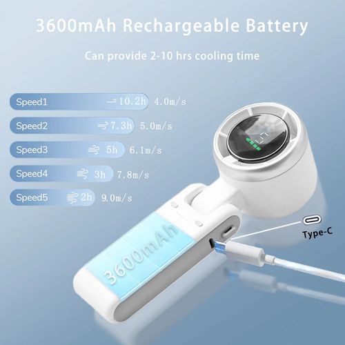 Ventilador pequeno turboalimentado portátil de alta velocidade