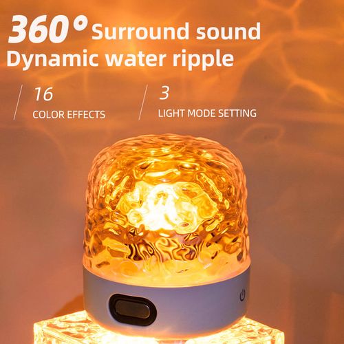 Pequeno altifalante Bluetooth, luz ambiente, presente criativo