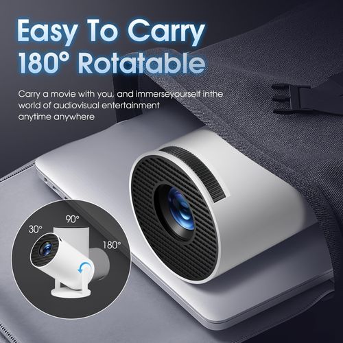 hy300pro projetor home 4K portátil LCD ultra alta definição sala de estar projeção de parede sem fios mesma tela projetor