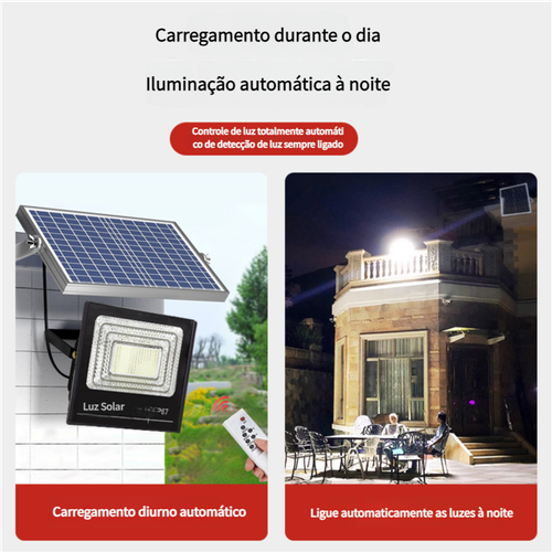 Luzes solares residenciais, luzes solares exteriores com controlo remoto