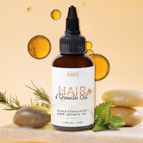 Óleo essencial para o cuidado do cabelo KOEC, óleo essencial nutritivo para o couro cabeludo, cuidado suave para o cabelo seco