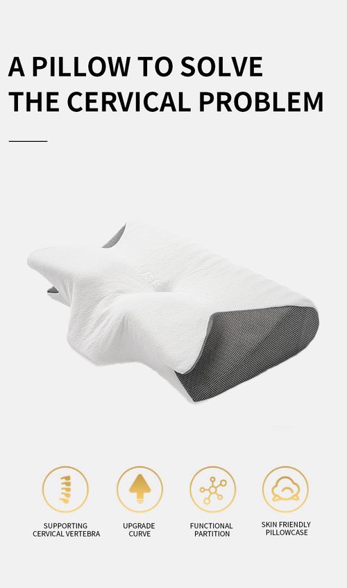 Novidades Almofada ergonómica de espuma viscoelástica Butterfly Side Sleeper Pillow