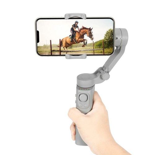 Estabilizador gimbal profissional de 3 eixos F5 portátil, dobrável, rastreio facial, operação rápida