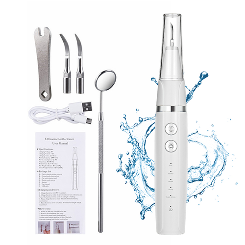 Produto de limpeza de dentes ultrassónico para limpar dentes amarelos, manchas de fumo e branquear os dentes