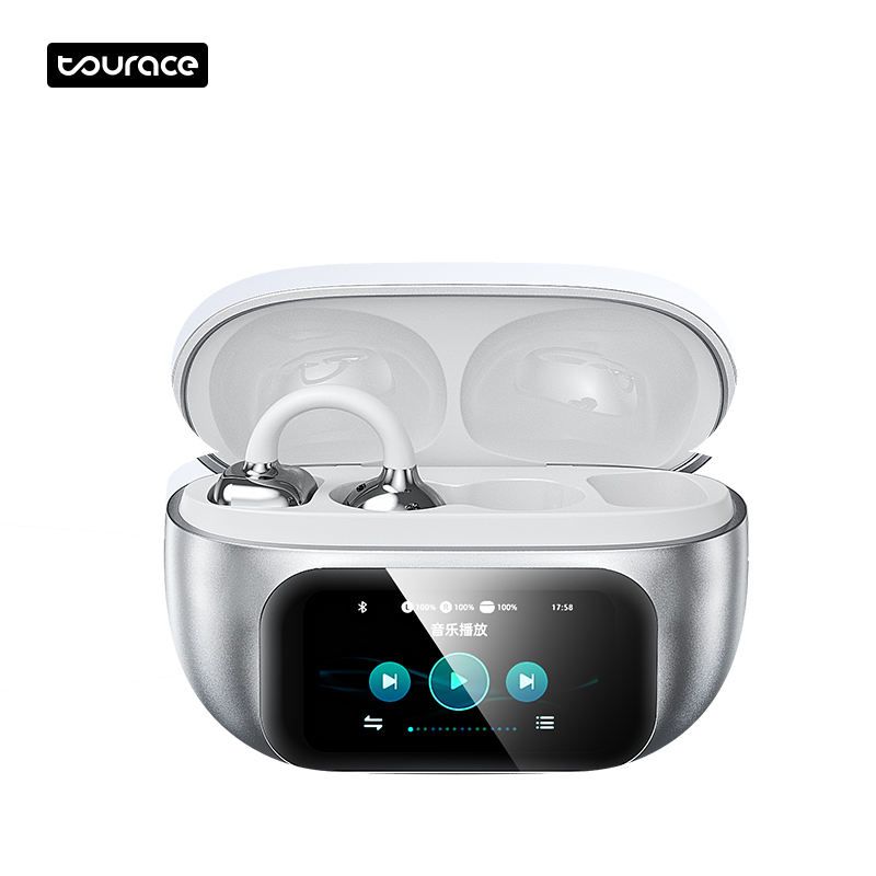 Auricular Bluetooth TOURACE G08 Smart AI com tradução inteligente e ecrã a cores inteligente