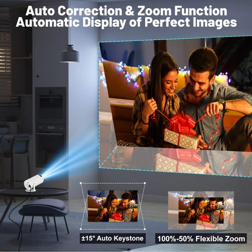 hy300pro projetor home 4K portátil LCD ultra alta definição sala de estar projeção de parede sem fios mesma tela projetor