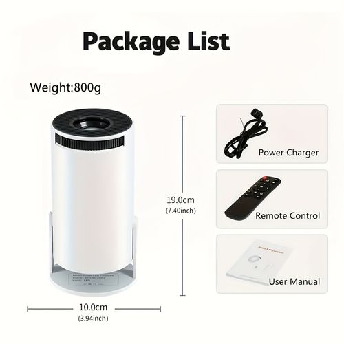 hy300pro projetor home 4K portátil LCD ultra alta definição sala de estar projeção de parede sem fios mesma tela projetor