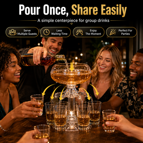 🔥HOT SALE🔥 COD！Cross-Border Friends Gathering Party Dinner Wine Glass Distributor Wine Pourer 6-Piece Shot Glass Set Entertainment Wine Distributor.Stock |48H Dispatch |COD Orders are dispatched within 48 hours from our Nairobi warehouse. Delivery takes 1–3 working days.