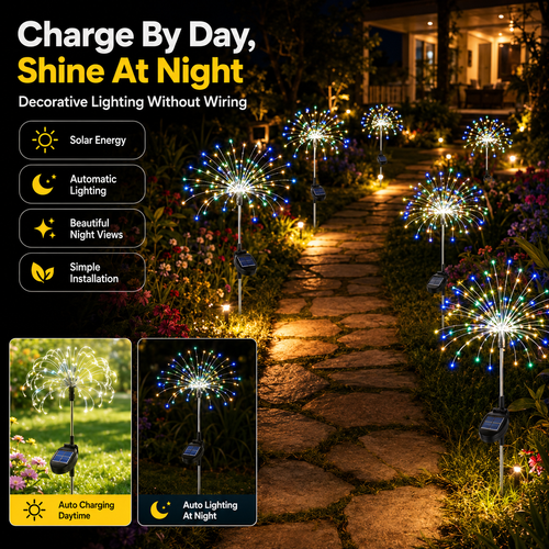 Solar-Powered Firework Lights, Outdoor Waterproof Dandelion Ground-Stick Lights, Courtyard and Garden Lawn Lights, Balcony Decorations.Stock |48H Dispatch |COD Orders are dispatched within 48 hours from our Nairobi warehouse. Delivery takes 1–3 working days.