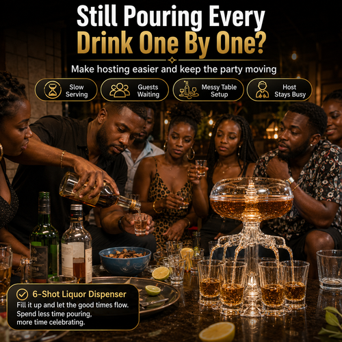 🔥HOT SALE🔥 COD！Cross-Border Friends Gathering Party Dinner Wine Glass Distributor Wine Pourer 6-Piece Shot Glass Set Entertainment Wine Distributor.Stock |48H Dispatch |COD Orders are dispatched within 48 hours from our Nairobi warehouse. Delivery takes 1–3 working days.