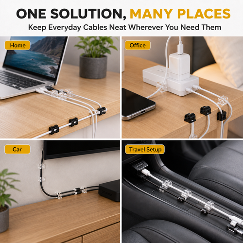 Home Organization Cable Organizer: The Ultimate Tool for Securing Ethernet Cables—Self-Adhesive Clips for Nail-Free Wall Mounting of Data Cables.Stock |48H Dispatch |COD Orders are dispatched within 48 hours from our Nairobi warehouse. Delivery takes 1–3 working days.