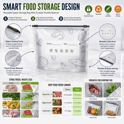 Aluminum Foil Food Storage Bags: Thickened, Extra-Large, Food-Grade Zipper Bags—Specialized Storage Bags for Household Refrigerators and Freezers.Stock |48H Dispatch |COD Orders are dispatched within 48 hours from our Nairobi warehouse. Delivery takes 1–3 working days.