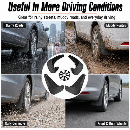 Car Mud Flaps | High-Quality EVA Plastic Car Mud Flaps | Waterproof and Splash-Proof Car Mud Flaps.Stock |48H Dispatch |COD Orders are dispatched within 48 hours from our Nairobi warehouse. Delivery takes 1–3 working days.