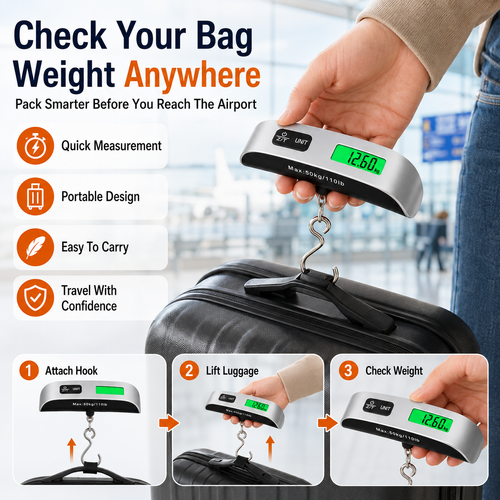 🔥 Durable！T-Type 50kg Luggage Scale, Portable Hook Scale, Cross-Border Small Package Scale, Hanging Cord Handheld Scale.Stock |48H Dispatch |COD Orders are dispatched within 48 hours from our Nairobi warehouse. Delivery takes 1–3 working days.