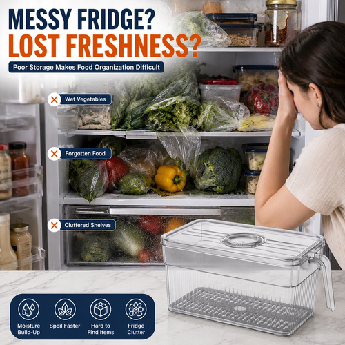 Refrigerator Food Storage Containers—Food-Grade Kitchen-Specific Vegetable, Fruit, and Egg Freezer Storage Organizers with Handles.Stock |48H Dispatch |COD Orders are dispatched within 48 hours from our Nairobi warehouse. Delivery takes 1–3 working days.
