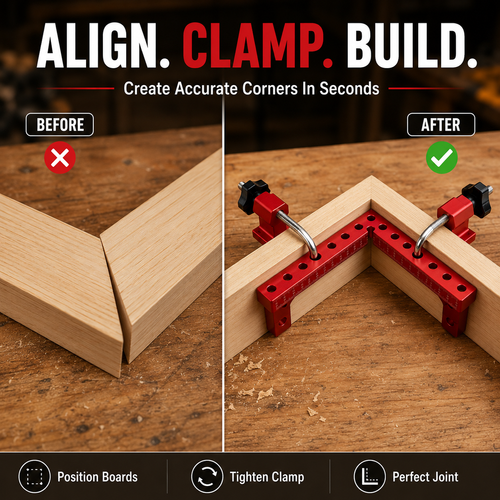 Carpentry Right-Angle Clamp, Panel Clamping Clamp, 90-Degree Right-Angle Positioning Ruler, Aluminum Alloy Height Gauge.Stock |48H Dispatch |COD Orders are dispatched within 48 hours from our Nairobi warehouse. Delivery takes 1–3 working days.