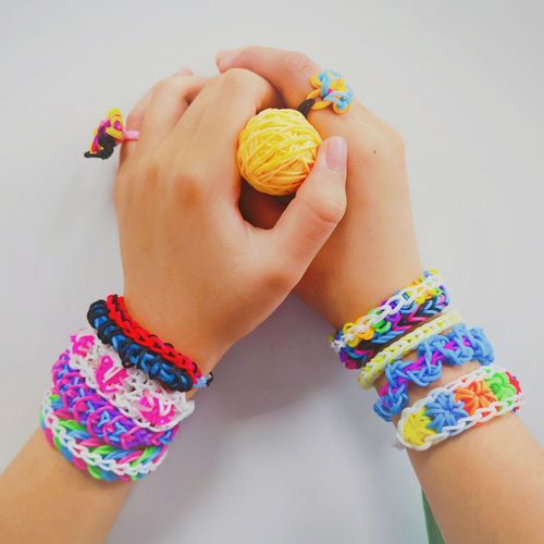 Rainbow Rubber Band Bracelet Toy