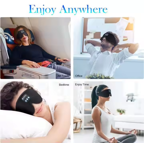Music Sleeping Eyemask 100% Block Lights Eye Mask V5.4 3D Sleep Mask Headphones Direct Factory Gifts Noise Reduction