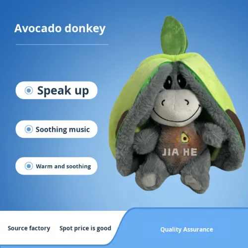 Custom Hot Sale Cute Breathing Luminous Music Rabbit Soothing Plush Toy Baby Sleeping Artifact Sleep Aid Doll