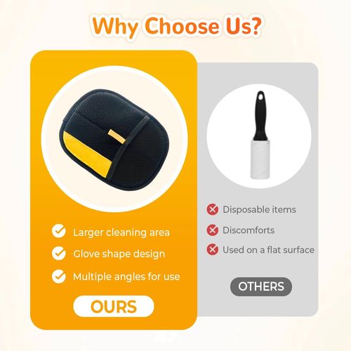 Adsorption Brush for Cat Dog Hair Essential Cleaning Reusable Gloves for Furniture Clothes Car Seats Pet Grooming Gloves