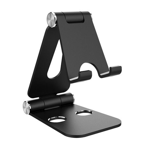 Adjustable Foldable Cell Phone Stands Tablet Stand Solid Aluminum Stand for All Smart Phones and Tablets Desk Phone