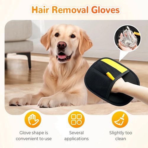 Adsorption Brush for Cat Dog Hair Essential Cleaning Reusable Gloves for Furniture Clothes Car Seats Pet Grooming Gloves