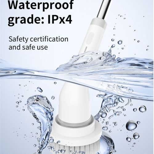 Sunshine Cordless Electric for Spin Scrubber 7 Replaceable Shower Cleaning Brush for Baby-Friendly Tub and Tile Plastic Material