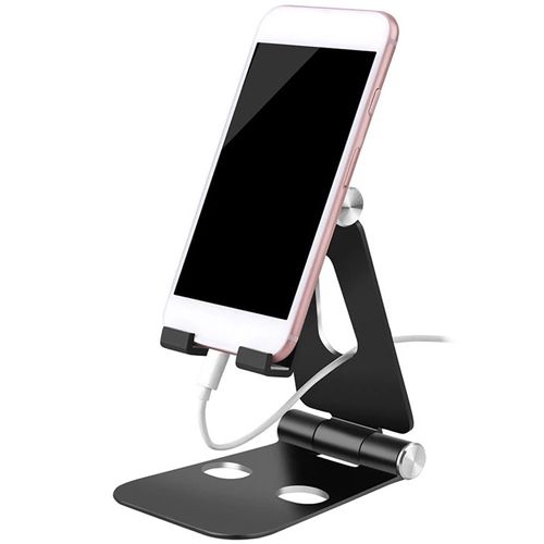 Adjustable Foldable Cell Phone Stands Tablet Stand Solid Aluminum Stand for All Smart Phones and Tablets Desk Phone