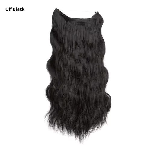 Women's Long Hair Extension Piece One-piece Simulation Hair U-shaped Curl Natural Seamless Volumizing Water Wave Pattern