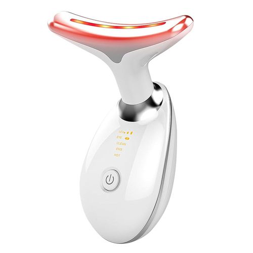 Cervical Massager Neck Beauty Instrument Multifunctional Neck Massager Removes Neck Lines and Nasal Lines Vibration Heat Compress Beauty Instrument