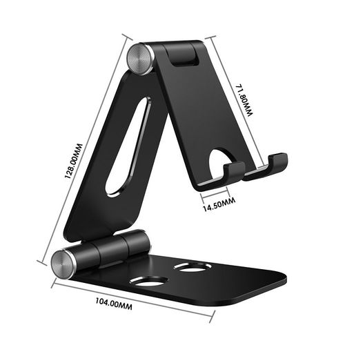 Adjustable Foldable Cell Phone Stands Tablet Stand Solid Aluminum Stand for All Smart Phones and Tablets Desk Phone