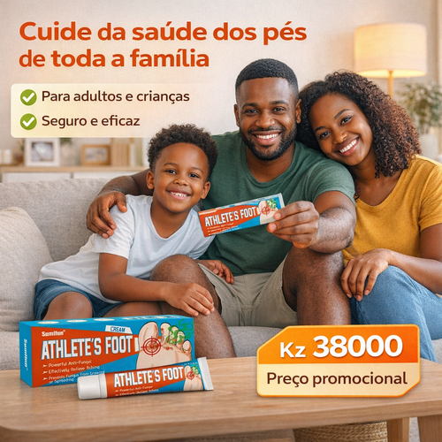 Creme para Pé de Atleta em Luanda | Elimina Fungos e Coceira Rápido | Pagamento na Entrega