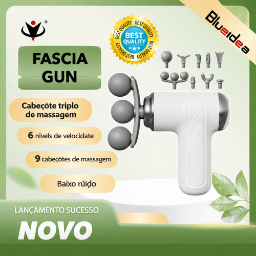 Pistola de Massagem Profissional Potente | 6 Velocidades | Alívio Muscular Rápido