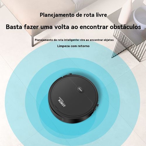 🚀 Mini Robô Aspirador 3-em-1 | Super Sucção 💨 · Escovas Duplas 🌀 · Corpo Fino mas Força de Gigante 💪