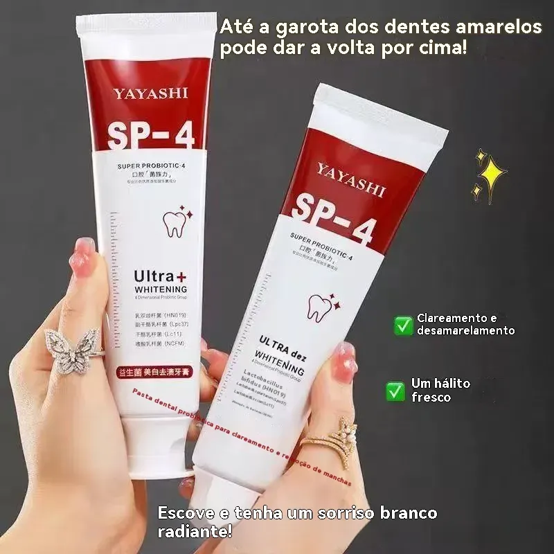 ✨ SP-4 Creme Dental Clareador – Dentes Brancos e Sorriso Perfeito