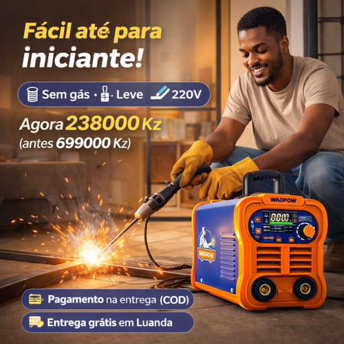 Máquina de Solda Portátil 220V em Luanda | Solda Profissional IGBT | Entrega COD Rápida