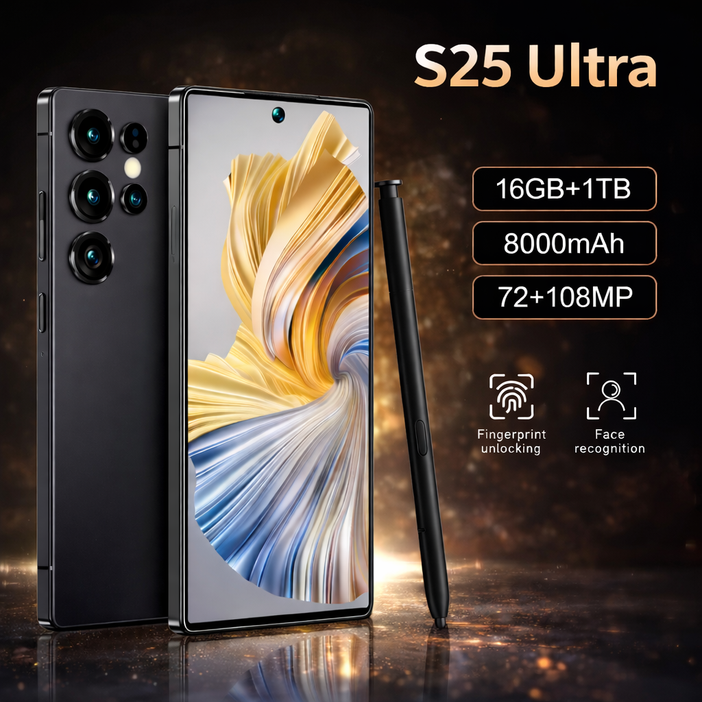 S25 Ultra Smartphone 7.3” | 16GB RAM 1TB | Bateria 8000mAh | Câmara 108MP