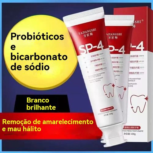 ✨Creme Dental Probiótico YAYASHI SP-4 – Clareia Dentes, Remove Manchas e Fresca Hálito para Angola! 😁