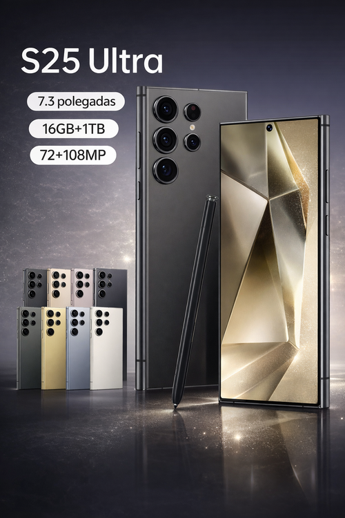S25 Ultra Smartphone 7.3” | 16GB RAM 1TB | Bateria 8000mAh | Câmara 108MP