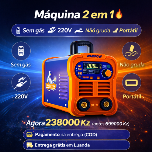 Máquina de Solda Portátil 220V em Luanda | Solda Profissional IGBT | Entrega COD Rápida
