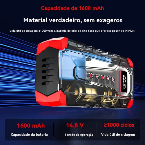 Artefato de Emergência Veicular 12V 🔥: Partida Instantânea + Inflador de Pneu + Bateria Móvel — Must-Have para Carros Angola!