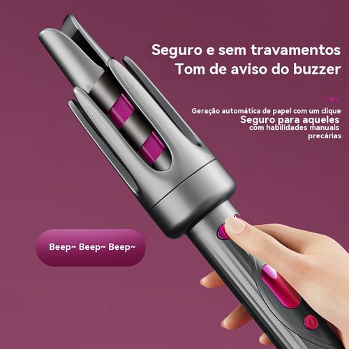Bobina de Cabelo Automática 2025 – Cachos Perfeitos Rápidos e Sem Esforço para Todos os Tipos de Cabelo!