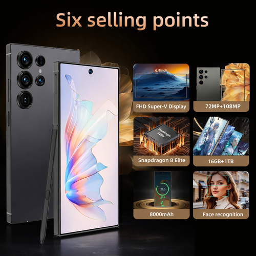 S25 Ultra Smartphone 7.3” | 16GB RAM 1TB | Bateria 8000mAh | Câmara 108MP