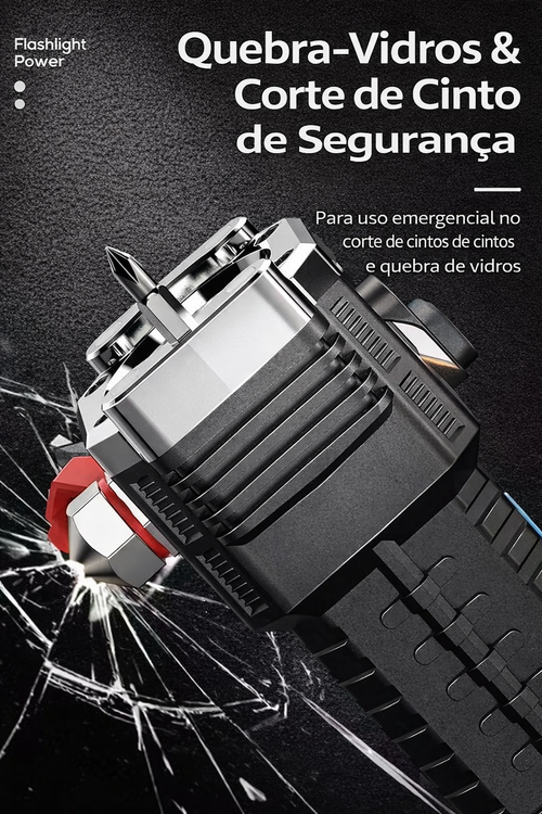 Lanterna de Emergência para Carro Super Potente 5 em 1 | Luz Forte + Íman + Power Bank