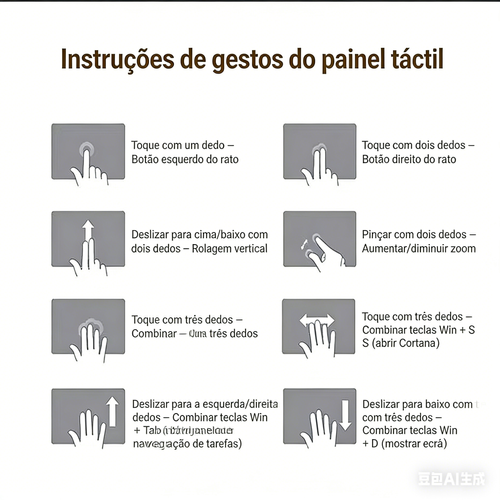 Teclado Bluetooth Dobrável com Touchpad para iOS Android Windows Teclado Sem Fios Multi-dispositivos