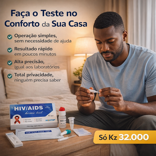 Teste Rápido de HIV em Casa Luanda | Privado e Seguro COD